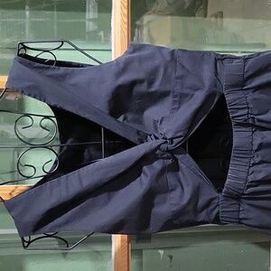 Little black dress with cutout back from Everlane, size 4